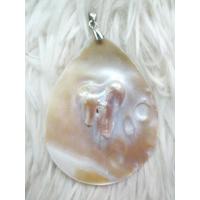 ราคา จี้เปลือกหอยมุก ติดมุก ทรงหยดน้ำ แผ่นใหญ่ (22104112437)