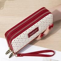 ราคา กระเป๋าสตางค์ใบยาว ซิปคู่ ลายกราฟิก สีพาสเทล 2ซิป (GC-020) (29403133926)