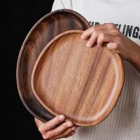 ราคา Creative ไม้เนื้อแข็งพาเลทวอลนัท WOODEN PLATE ถาดชาญี่ปุ่นขนมในครัวเรือนพาเลทไม้ Western อาหารจานอาหารค่ํา (28493352011)
