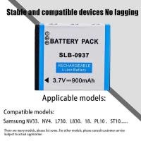 ราคา ▥ Slb-0937 แบตเตกล้อง 3.7V 900Mah Slb0937 แบตเตชาร์จสําหรับ Samsung Cl5 Cl50 I8 L730 L830 Nv4 N (40715109940)