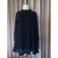 ราคา เสื้อลูกไม้สีดำมือสอง (8773379759)