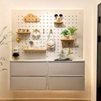 ราคา ✨แนะนำ✨ชั้นวางติดผนังไม้เนื้อแข็ง, กระดานแขวนผนัง, ชั้นวางแขวนผนัง, แผงติดผนังตกแต่ง, กระดานแขวน, ชั้นวางติดผนัง (24739647117)