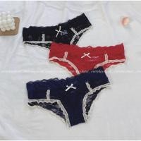 ราคา กางเกงในลูกไม้ทรงบิกินี่เอวต่ำ❤️ (14939379623)