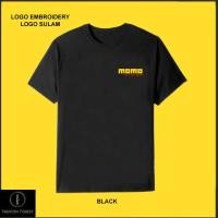 ราคา เสื้อยืดคอกลมไมโครไฟเบอร์แห้งเร็ว Fit Jersey โลโก้เย็บปักถักร้อย Sulam Momo Design อิตาลี Baju Racing พวงมาลัย (40409428526)