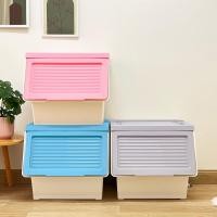 ราคา closeofficalshop PETCH กล่องเก็บของพร้อมฝาสไลด์ size L 44x42x40.5cm. รุ่น 8221 สีฟ้า สินค้าดีมีคุณภาพ (26781601267)