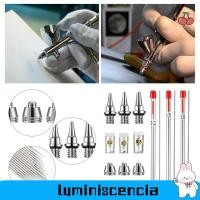 ราคา ลูมินัสเซีย แอร์บรัช อะไหล่,เปลี่ยนเข็มป้องกัน แอร์บรัช หัวฉีดเข็ม,พ่นสี แอร์บรัช 0.2/0.3/0.5 มม.เข็มเครื่องมือบํารุงรักษาชุดอุปกรณ์ (48250667648)