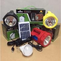 ราคา ไฟฉายพกพา SOLAR LIGHTING SYSTEM ชาร์จไฟด้วยสาย USB หรือพลังงานแสงอาทิตย์ ผ่านแผงโซลาร์เซลล์ ใส่ถ่านชาร์จได้ (18258841908)