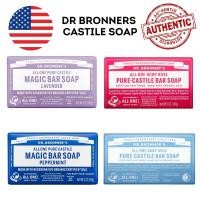 ราคา Dr. Bronner's - Pure-Castile Bar Soap (Lavender, Peppermint, Unscented 5 ounce) - Made with Organic Oils, Face and Body (41356604969)
