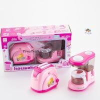 ราคา ProudNada Toys ของเล่นเด็กเครื่องปิ้งขนมปัง+เครื่องชงชา ZHENMEI NO.ZM320 (686384056)