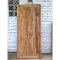 ราคา ประตูไม้สัก ประตูบานทึบ บานสายฝน ทำจากไม้สักแท้ ใช้ได้ทั้งภายใน ภายนอก (41073177328)