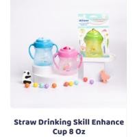 ราคา ถ้วยหัดดูด Attoon ถ้วยเสริมทักษะการดูดน้ำจากหลอด ลายไดโนเสาร์ ขนาด 8 oz. ฝาเปิด-ปิดในตัว (2488170984)