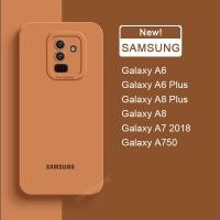 ราคา ของแท้ อย่างเป็นทางการ เคสซิลิโคนนิ่ม ของเหลว Samsung Galaxy A8 Plus A6 A7 2018 A750 A6+ A8+ เคสโทรศัพท์ กันกระแทก (14192667949)