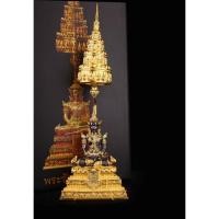 ราคา #พระรัตนะ ((#ขนาดตั้งบูชาสูง 14Cm. รวมฉัตร)) ปี 2568 รายการที่ ️3.2 #เนื้อบรอนซ์ชุบแบล็คโรเดียมฐานชุบทอง (43862294856)