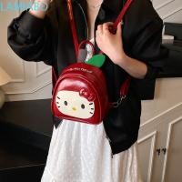 ราคา LAMIABO Kitty Cat Bag, Childishness Kawaii KT Cat Backpack, Portable Cartoon Bowknot PU Leather Fruit Cat Bag Outdoor (51650847865)
