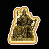 ราคา รูปภาพมงคล เสริมฮวงจุ้ย ภาพแต่งบ้าน สติ๊กเกอร์กันน้ำ ติดรถ ยันต์ STMKC09 กวนอู ปางนั่งอ่านหนังสือ ปางอ่านตำรา (24869524534)