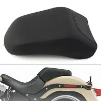 ราคา Mo Motorcycle Rear Passenger Seat Leather Back Pad For Harley Davidson FLSTF Fatboy 2008 2009 2010 2011 2012 2013 2014 (29116305849)