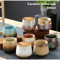 ราคา ถ้วยกาแฟเซรามิค ขนาด 200ml. ลายปั้นดินเผา แก้วกาแฟเซรามิคญี่ปุ่น (28791435402)