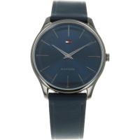 ราคา Tommy Hilfiger นาฬิกาข้อมือชาย หน้าปัดสีกรมท่า สายหนัง รุ่น 1710467 [นำเข้าแบบขนาน] (29490056052)