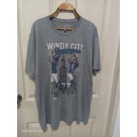 ราคา เสื้อยืดคอกลมวินเทจ *มือสอง* สีเทา สกรีนหน้า ผ้าบาง อก 46/ยาว29นิ้ว (26472502794)