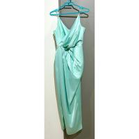 ราคา เดรสสายเดี่ยวออกงานสีเขียวมิ้นท์ ผ้าซาตินสวยหรูดูแพง ผ่าหน้าซิปหลัง อก 34 เอว 28 สะโพก 38 ยาว 54 นิ้ว (26868409026)