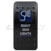 ราคา ไฟด้านข้างขวา 5Pin 12V 20A LED สีฟ้ากันน้ํารถสวิทช์บาร์ ARB Push Rocker Toggle สวิทช์ไฟ LED Swithes (48150789946)