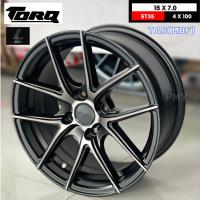 ราคา ล้อแม็กขอบ 15x7.0 ET+35 4รูx100ล้อแม็กรถเก๋ง ยี่ห้อ TORQ by LENSO รุ่น TAR(MBF) (ราคา1วง) ❌*ขายยกชุด4วง*❌ (23706323836)