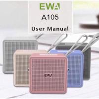 ราคา ของ แท้ พร้อมส่งในไทย EWA A105 mini Wireless Bluetooth Speaker ลำโพงพกพา รองรับการเชื่อมต่อ TWS แถมกระเป๋าสีเขียวด้วย (17649924216)