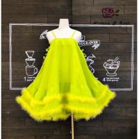 ราคา Widelia@Real เดรสทรงปล่อยแต่งขนนก (42204572200)