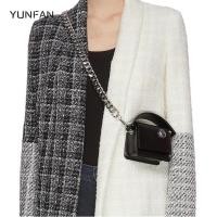 ราคา Yunfan กระเป๋าคาดอก กระเป๋าสะพายไหล่ ทรงสี่เหลี่ยม ขนาดเล็ก แต่งสายโซ่คล้อง สําหรับสตรี (10595279799)