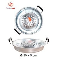 ราคา Queenfish เตาย่างอลูมิเนียม QF-K157 ขนาด 30cm กระทะปิ้งย่าง กระทะเนื้อย่างเกาหลี เตาย่าง เตาหมูกระทะ เตาย่างเนย เตาBBQ (21071683220)