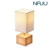 ราคา Naju โคมไฟหัวเตียง LED โคมไฟมินิมอลแต่งห้อง โคมไฟตั้งโต๊ะทรงสี่เหลี่ยม แสงอบอุ่น โคมไฟขนาดเล็กแบบไม้ Lamp (18457380601)
