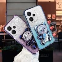 ราคา สําหรับ เรียลมี 15 มือโปร กรณีที่มีไล่ระดับสี3ง หมีพับยืนยึดหรูหราบางชุบแววสาวสําหรับ เรียลมี 15 มือโปร บวกปกหลังโทรศัพท์ปลอก (40418568427)