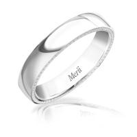 ราคา Merii แหวนเงิน ดีไซน์แหวนเกลี้ยงกรีดลายบริเวณขอบแหวน แหวนคู่รัก (26416813302)