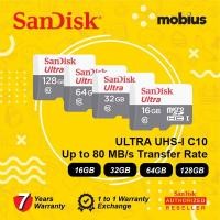 ราคา การ์ดหน่วยความจําแฟลช SanDisk Class 10 Ultra Micro SD UHS-I 16GB / 32GB / 64GB (22743383225)