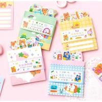 ราคา กระดาษโน๊ต ลายน้องหมีน้องกระต่ายสุดน่ารัก ใน 1 แพ็ค มี 5 ลาย (รวม 50 แผ่น) เครื่องเขียนน่ารัก (12954700608)