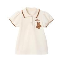 ราคา 【พร้อมส่ง】ชุดเดรสโปโล ลายหมี แฟชั่นฤดูร้อน สไตล์เกาหลี สําหรับเด็กผู้หญิง (27554108192)