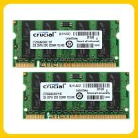 ราคา ☆ใหม่ Crucial แรมหน่วยความจําแล็ปท็อป โน้ตบุ๊ก DDR2 4GB 2GB Sodimm PC2-5300 PC2-6400 667MHZ 800MHZ Sodimm AD22 2 ชิ้น (21752000156)