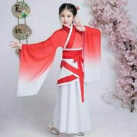 ราคา ฤดูร้อน 2023 สไตล์จีนโบราณ เด็กHanfu ชุดจีนโบราณ ชุดจีนโบราณผู้หญิงกระโปรง ชุดจีนโบราณเด็กผู้หญิง hanfu Chinese Clothi (21392641447)