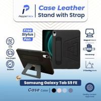 ราคา 3in1 เคสหนังสําหรับ Samsung Galaxy Tab S9 FE 10.9" นิ้วเคสกันกระแทกพร้อมสายคล้องมือและ Kick-Stand Hand Grip คุณภาพระดับพรีเมียมKalushi Case (43025133198)