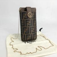 ราคา น้องน่ารัก ตะมุตะมิมากแม่ ลายแบรนด์ (Like New!) Fendi FF Phone Pouch Crossbodyรอเช็คสต๊อกก่อน (28376471618)
