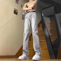 ราคา กางเกงยีนส์สีเทาควันบุหรี่ สไตล์ Streetwear Micro-Flare จากอเมริกา สำหรับฤดูใบไม้ผลิ/ฤดูร้อน (42666051090)