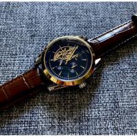 ราคา นาฬิกาหน้าพระจันทร์ ออโต้ ไขลาน Automatic สายหนัง (26993447818)