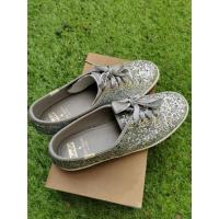 ราคา รองเท้า Keds x KATE SPADE Glitter สีเงิน ของแท้ สภาพใหม่ (4561498349)