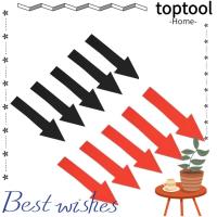 ราคา TOPTOOL ป้ายท่อลูกศรยาว,ป้ายบอกทิศทางลูกศร 6 นิ้ว,สํานักงานสติ๊กเกอร์ลูกศรกาว PVC สีดํา/แดงอเนกประสงค์ (56700257685)