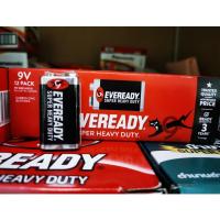 ราคา ความจุสูง ยกกล่อง-EVEREADY Super Heavy Duty Carbon Zinc ถ่าน ไซส์ 9V (6F22) แท้ประกันศูนย์-ถ่านตราแมว 9 ชีวิต (28057453938)