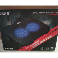 ราคา พัดลมระบายความร้อนโน๊ตบุค Cooler Pad HVC-315 (2 Fan) Black "OKER" (3103306248)