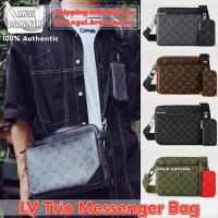 ราคา หลุยส์วิตตอง Louis Vuitton Trio Messenger Bag ผู้ชาย กระเป๋าแมสเซนเจอร์ (28826601302)