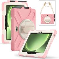 ราคา SAMSUNG ซิลิโคนกันกระแทกสําหรับSamsung Galaxy Tab Active 4 5 Pro Active Pro 10.1 "X350 X356 T630 T636 T638 T540 T545 T547 หมุนวงเล็บฝาครอบสายคล้องไหล่ผู้ถือ (29840413011)