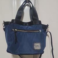 ราคา กระเป๋า Tote Legato Largoแท้ญี่ปุ่น 13"×10" ไนลอนเงาสีกรมเบากันน้ำพร้อมสายสะพาย ป้ายแบรนด์ด้านหน้า 4ช่องใช้งานจุของเยอะ (28920274305)