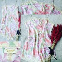 ราคา ชุดจั้มสูทผ้าชีฟอง Victoria Secret มือ2 (715557164)